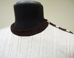 BECKETT Madcap Retro Mod Mens Cable Knit Jumper W -Classic Gents Fit Sales Beckett Cable Knit Cream cu2 22555.1666958565