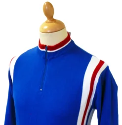Hi-Wheel - Madcap Retro Mod Cycling Top (Blue L/S) -Classic Gents Fit Sales Hi wheel LS Royal5 66728.1666957421