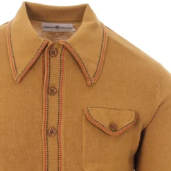 Crawdaddy Micro Dash LS Polo BLACK -Classic Gents Fit Sales LS crawdaddy tan 03 96447.1661270538