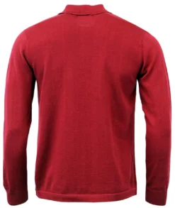 Donovan Retro Mod Polo Cardigan (M) -Classic Gents Fit Sales Madcap England Donovan Polo Maroon3 60237.1661338373