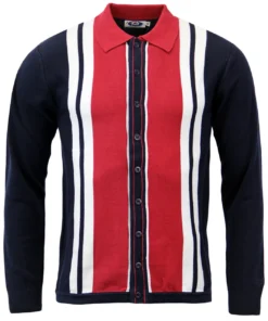 Donovan Retro Mod Polo Cardigan (M) -Classic Gents Fit Sales Madcap England Donovan Polo 64492.1661338360