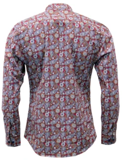 Indra 60s Mod Paisley Grandad Shirt