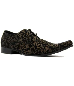 Jag Retro Sixties Mod Mens Paisley Winklepickers B -Classic Gents Fit Sales Madcap England Jag Winklepickers Black 89865.1661339018 1