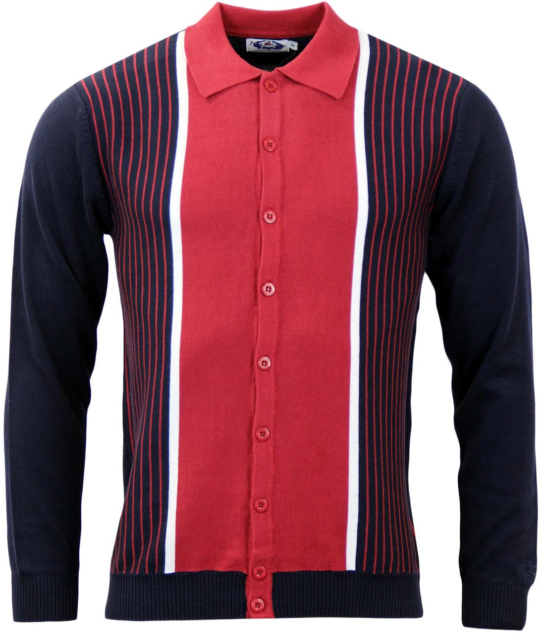 Pinstripe Marriott Polo Cardigan N 1 Pinstripe Marriott Polo Cardigan N