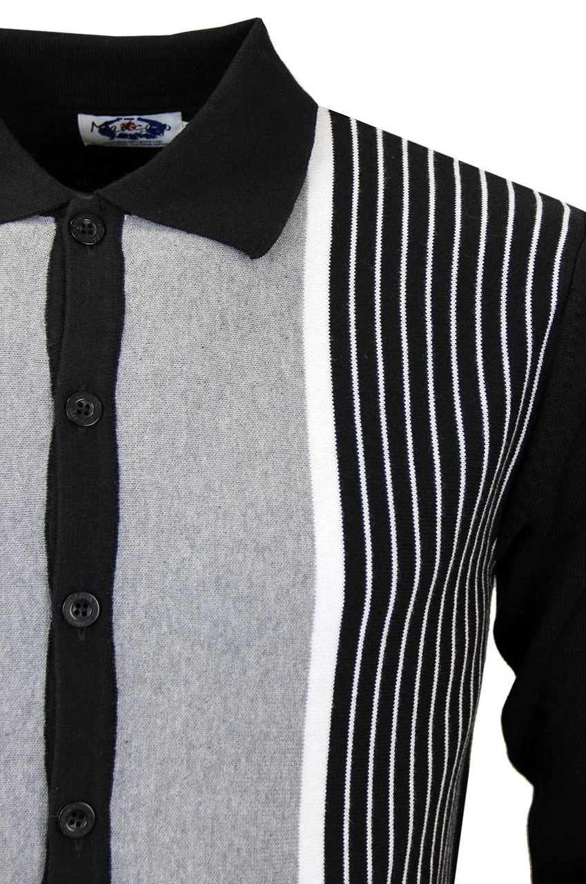 Pinstripe Marriott Polo Cardigan N 2 Pinstripe Marriott Polo Cardigan N - Image 2