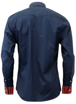 The Whiskey High Collar Mod Shirt N -Classic Gents Fit Sales Madcap England The Whiskey Shirt4 26512.1661274137