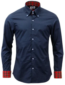 The Whiskey High Collar Mod Shirt N -Classic Gents Fit Sales Madcap England The Whiskey Shirt5 53363.1661274136