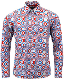 Trip Op Art Mod Big Collar Shirt BR -Classic Gents Fit Sales Madcap England Trip Op Art WRB 90800.1661271737 2
