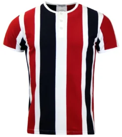Winston S/S Mod Stripe Grandad Top