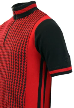 Zig Zag Wanderer Mod Cycling Top R -Classic Gents Fit Sales Madcap England Zig Zag Red3 34708.1661273852