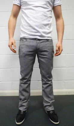 Classic Gents Fit Sales 24 Barrett Mens Retro Mod Dogtooth Trousers By MADCAP