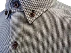 'Hound-Dog' Mens Mod Puppytooth Shirt By MADCAP C -Classic Gents Fit Sales Madcap Hounddog Dogtooth Mod Shirt7 47882.1666958506