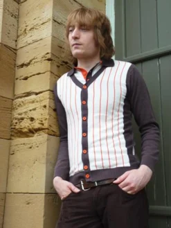 'Saturday Night, Sunday Morning' Mens Mod 2 Piece -Classic Gents Fit Sales Madcap SNSM Polo Cardigan11 73038.1666958291