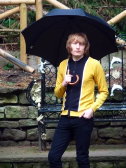 'Mustard Marriott' - Retro Mod Sixties Mens Polo -Classic Gents Fit Sales Mustard Marriot3 95369.1666957488