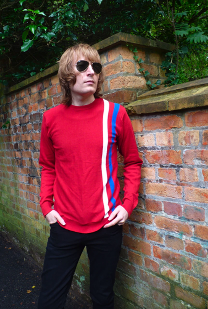 'Renegade' - Retro Mod Sixties Racing Jumper RED 1 'Renegade' - Retro Mod Sixties Racing Jumper RED