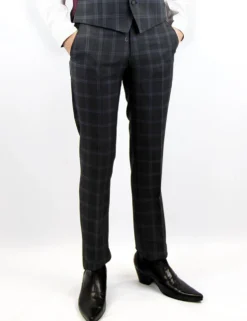 Tailored By Mod Check Suit Trousers