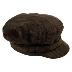 Beatle Retro Cord Lennon Hat (DB) -Classic Gents Fit Sales beatle hat brown 01 60329.1661273811 2