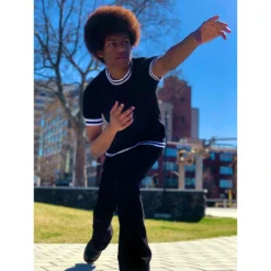 Moon Mod Tipped Knit Tee Blue -Classic Gents Fit Sales donovan killer moon black2 31556.1671462808 3