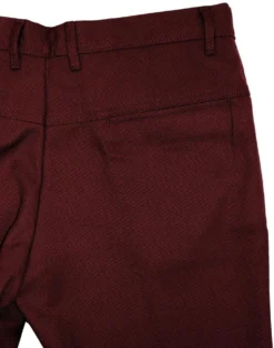 Logan Bootcut Hopsack Trousers (Bu) -Classic Gents Fit Sales madcap bootcut hopsack trousers burgundy 1 89671.1661269351 4