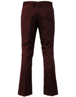 Logan Bootcut Mod Hopsack Trousers -Classic Gents Fit Sales madcap bootcut hopsack trousers burgundy 3 31047.1661269349