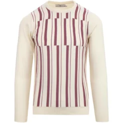 Amadeus Abstract Stripe Knit Jumper