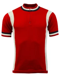 Hi-Wheel Retro Mod Cycling Top RED -Classic Gents Fit Sales madcap cycling top red front 06764.1661269608