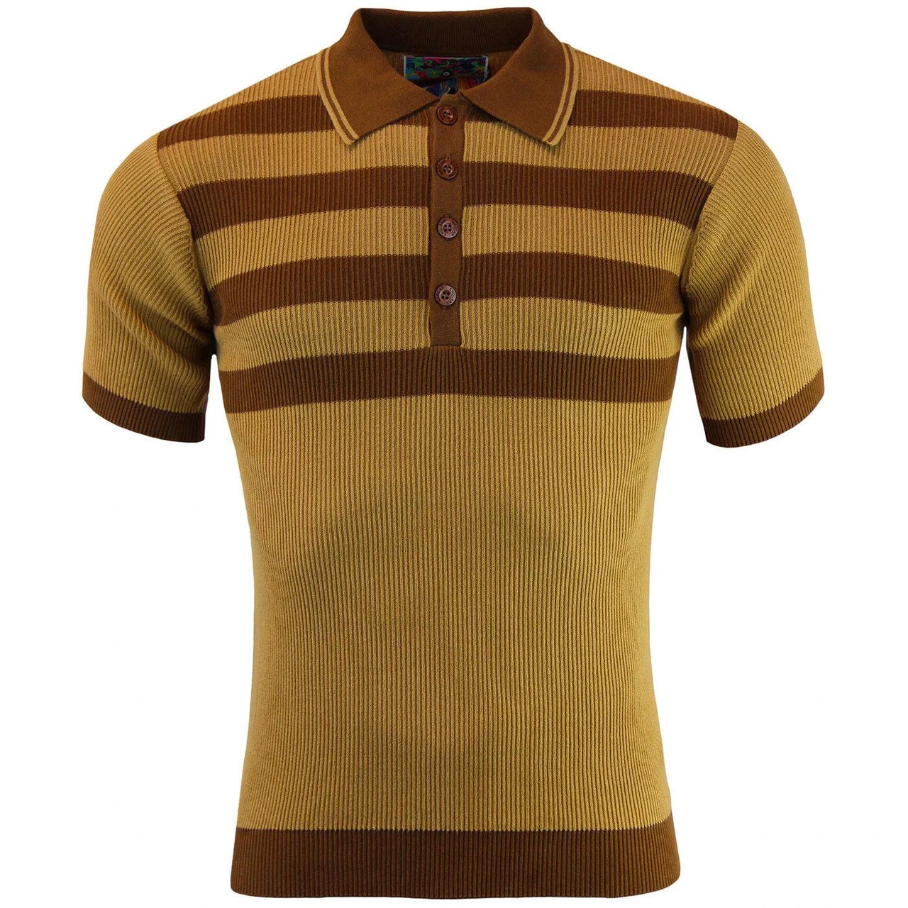 Terry Retro Mod Rib Stripe Polo WW 7 Terry Retro Mod Rib Stripe Polo WW - Image 7