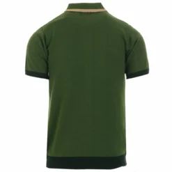 Shockwave Mod Stripe Knit Polo Top -Classic Gents Fit Sales madcap england aftershock knitted polo cardigan green 1 01843.1661264897 1