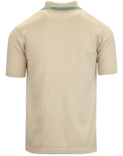 Bauhaus Mod Stripe Knit Polo Shirt -Classic Gents Fit Sales madcap england art deco stripe polo mens 2 76172.1661268004 1