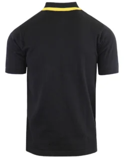 Bauhaus Mod Stripe Knit Polo Shirt -Classic Gents Fit Sales madcap england bauhaus stripe polo black 2 72042.1661267910 1