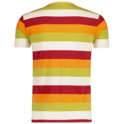 Beatcomber Retro Surf Stripe T-shirt In McCartneys Tie -Classic Gents Fit Sales madcap england beatcomber mccartneys tie tee mc515 1 07369.1693991858