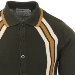 Blast Mod Stripe Polo Cardigan (F) -Classic Gents Fit Sales madcap england blast polo cardigan rosin 3 59697.1661264793 1
