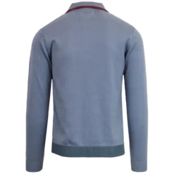 Blast Mod Stripe Polo Cardigan (FL) -Classic Gents Fit Sales madcap england blast stripe polo cardigan flintstone 2 25347.1661265808