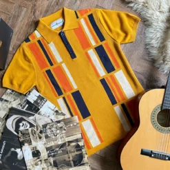 Comet Retro 60s Mod Polo Shirt (S) -Classic Gents Fit Sales madcap england comet polo gold7 90415.1661261163 1