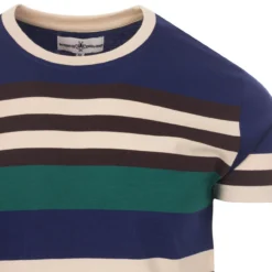 Cosmo Retro 1970s Stripe T-shirt BB -Classic Gents Fit Sales madcap england cosmo stripe tee beacon 3 13791.1661261790