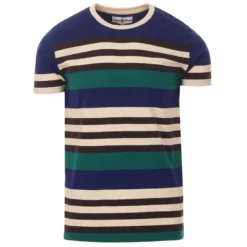 Cosmo Retro 1970s Stripe T-shirt BB -Classic Gents Fit Sales madcap england cosmo stripe tee beacon 4 86801.1661261787