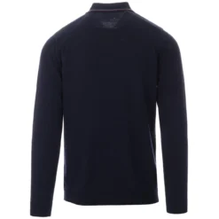Crawdaddy Micro Dash LS Polo (Navy) -Classic Gents Fit Sales madcap england crawdaddy ls polo cardigan navy 11 00706.1661262417 1