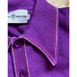 Crawdaddy Mod Micro Dash Knit Polo -Classic Gents Fit Sales madcap england crawdaddy purple 54356.1661262199 3