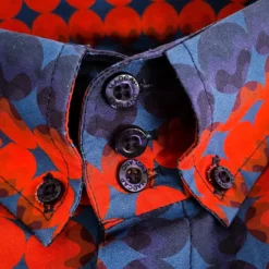 Diamond Dots Mod High Collar Shirt -Classic Gents Fit Sales madcap england diamond dots shirt3 34332.1661263168