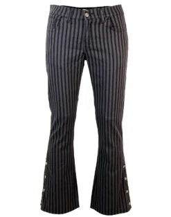 'Duke' - Retro 60s/70s Striped Flares By MADCAP -Classic Gents Fit Sales madcap england duke flares blackgrey3 28733.1666958037