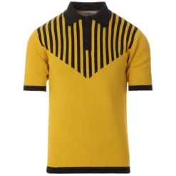 Firebird Mod Waffle Stripe Polo -Classic Gents Fit Sales madcap england firebird waffle stripe polo freesia 4 26011.1661262969 1