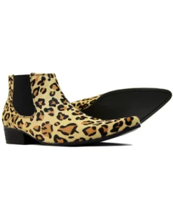 Stewart Leopard Print Chelsea Boots -Classic Gents Fit Sales madcap england grey chelsea boots 5 64818.1661270678
