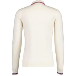 Apollo Mod Grid Check Big Collar Zip Polo Cardigan Snow White -Classic Gents Fit Sales madcap england grid knit ring zip polo cardigan snow white mc1069 11 62701.1693991776 1