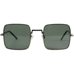 Harrison 60s Square Sunglasses - Silver Frame With Yellow Lenses -Classic Gents Fit Sales madcap england harrison square frame sunglasses green 4 76119.1661264822