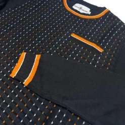 Hawkins Mod Jacquard Dash Front Jumper In Black -Classic Gents Fit Sales madcap england hawkins jacquard dash jumper black 5 95858.1695997617