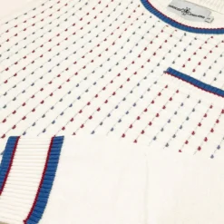 Hawkins Mod Jacquard Dash Front Jumper In Black -Classic Gents Fit Sales madcap england hawkins jacquard dash jumper snow white 6 38544.1695997609