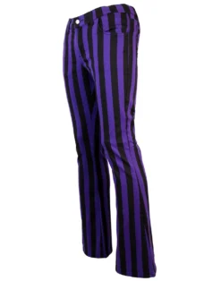 Holy Roller Retro Stripe Flares R/B -Classic Gents Fit Sales madcap england holy roller blackpurple2 47636.1661274056 1