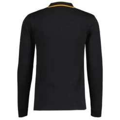 Junot Mod Waffle Stripe Knit Polo B -Classic Gents Fit Sales madcap england junot stripe panel popcorn waffle knit polo black 1 95609.1692021003