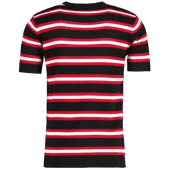 Kingsnake Mod Stripe Knit Tee N -Classic Gents Fit Sales madcap england kingsnake stripe knitted tee black 3 80553.1668164284