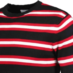 Kingsnake Mod Stripe Knit Tee B -Classic Gents Fit Sales madcap england kingsnake stripe knitted tee black 4 74643.1668164286 1